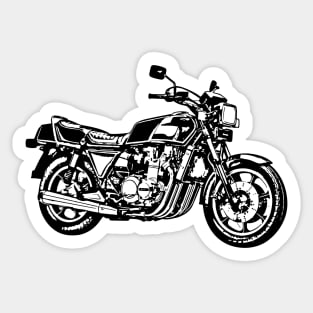 Z1300 Motorcycle Sketch Art Sticker